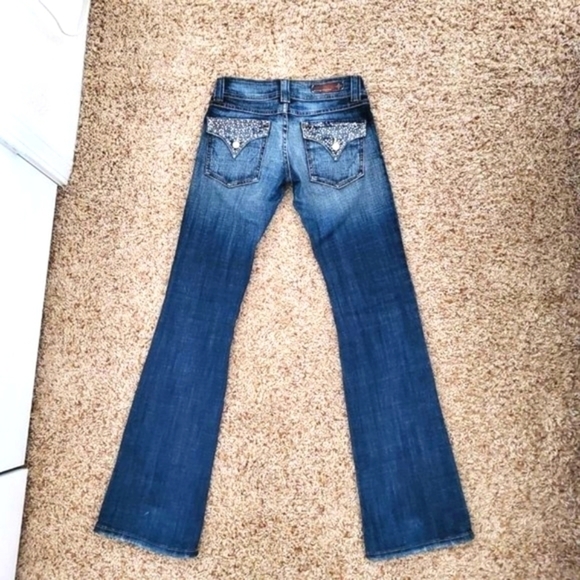 Flying Monkey | Studded Pocket Bootcut Jean - Picture 2 of 6